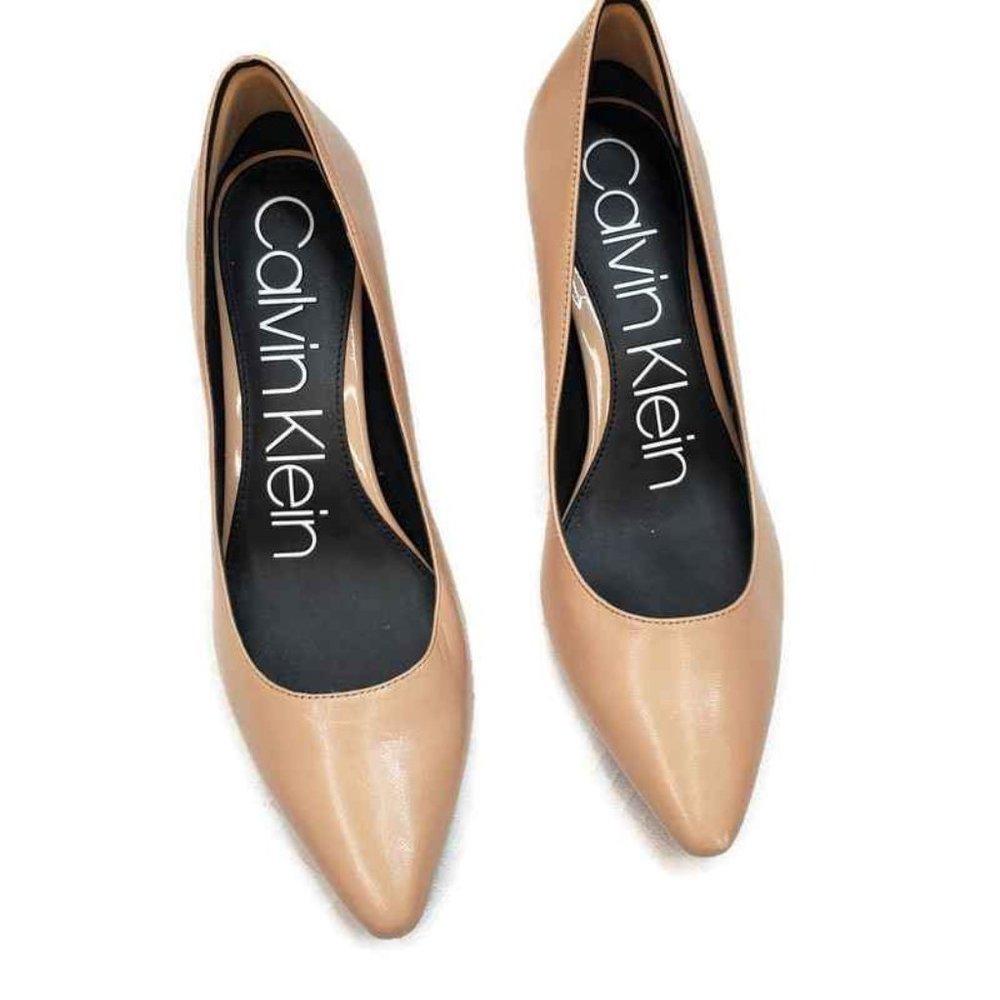 Calvin Klein taupe heels